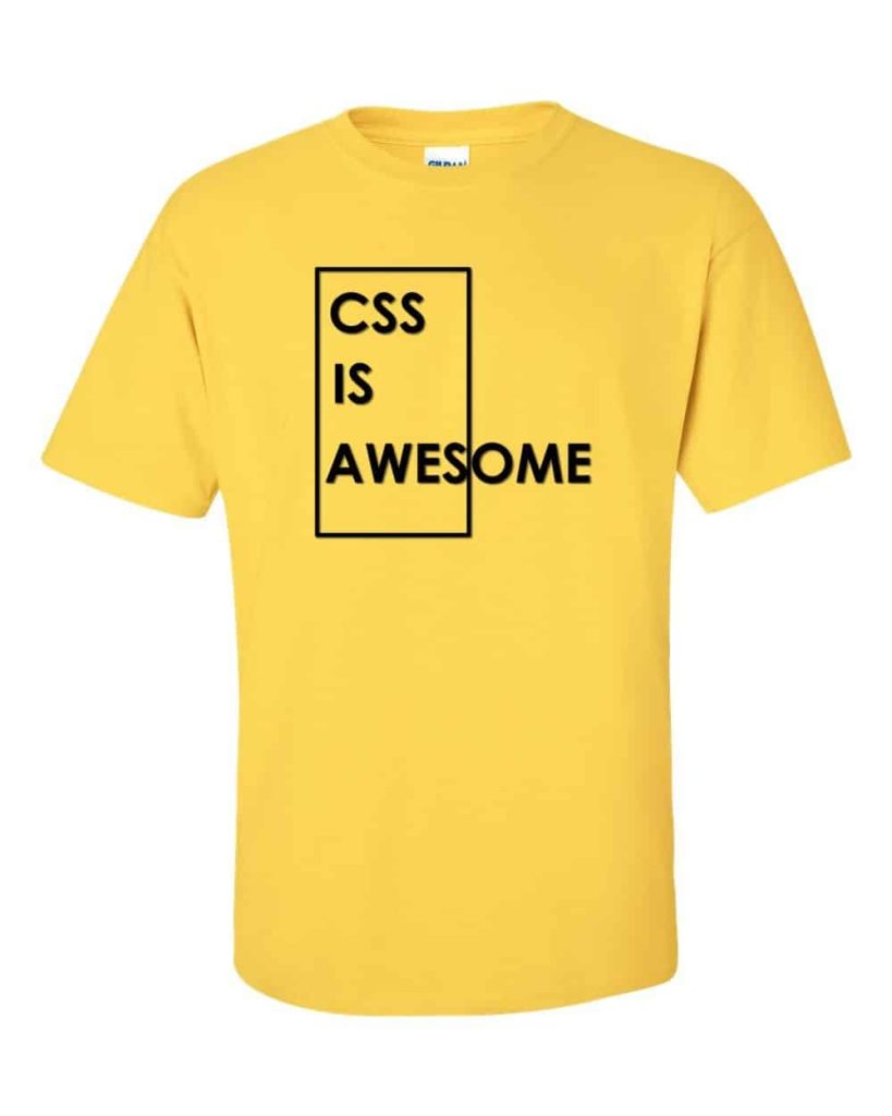 CSS t-shirt (daisy)