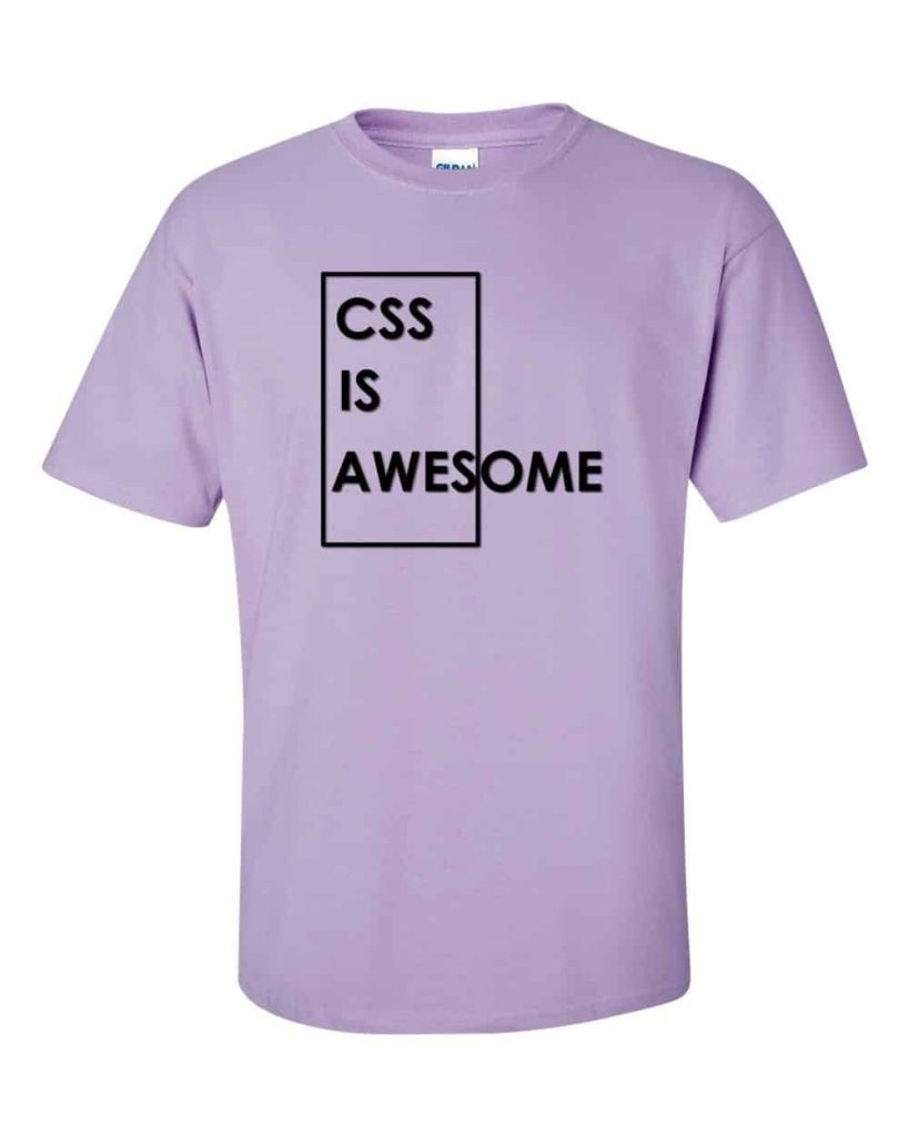 CSS t-shirt (orchid)