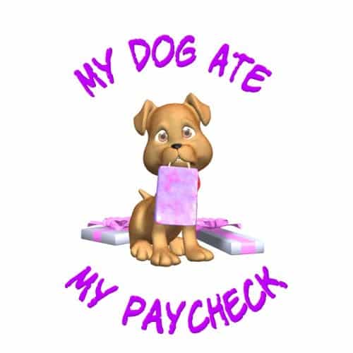 My Dog Ate My Paycheck