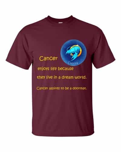 Cancer T-Shirt (maroon)