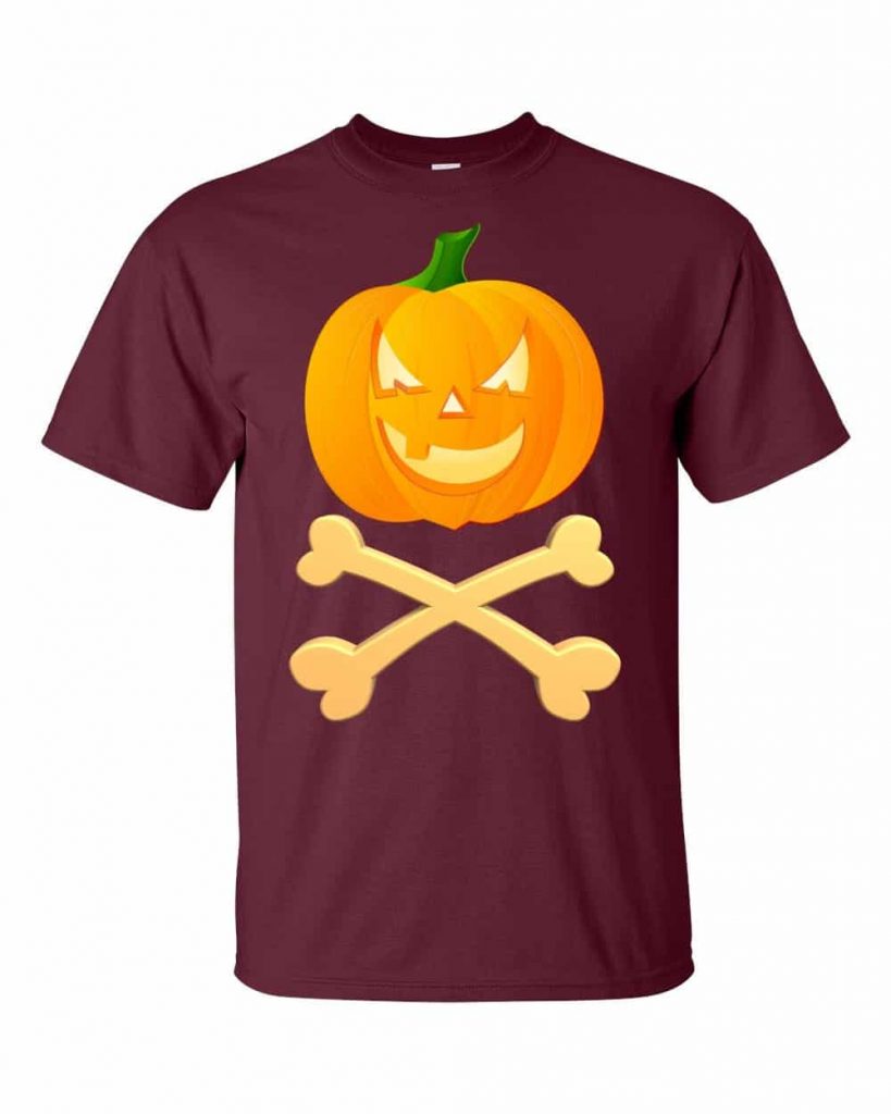 Jack and Crossbones T-shirt (maroon)