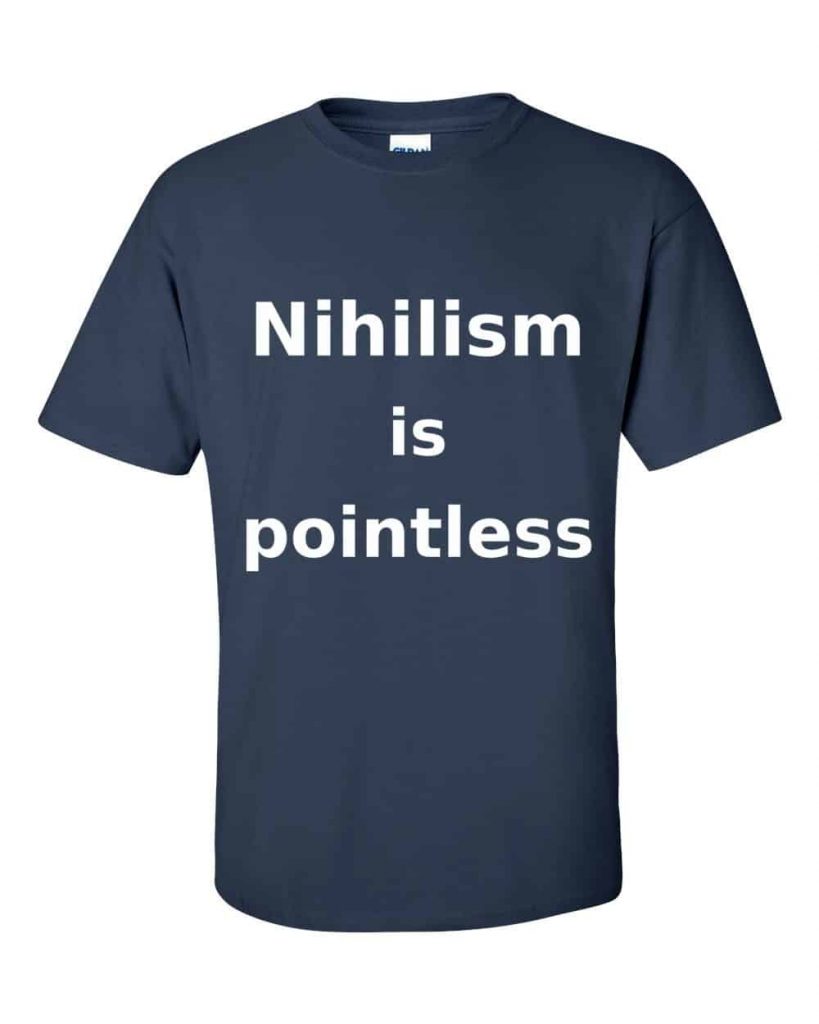 Nihilism is Pointless T-Shirt (navy)
