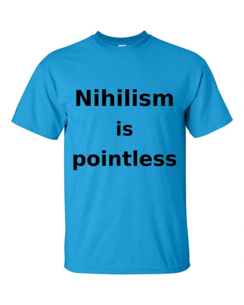 Nihilism is Pointless T-Shirt (sapphire)