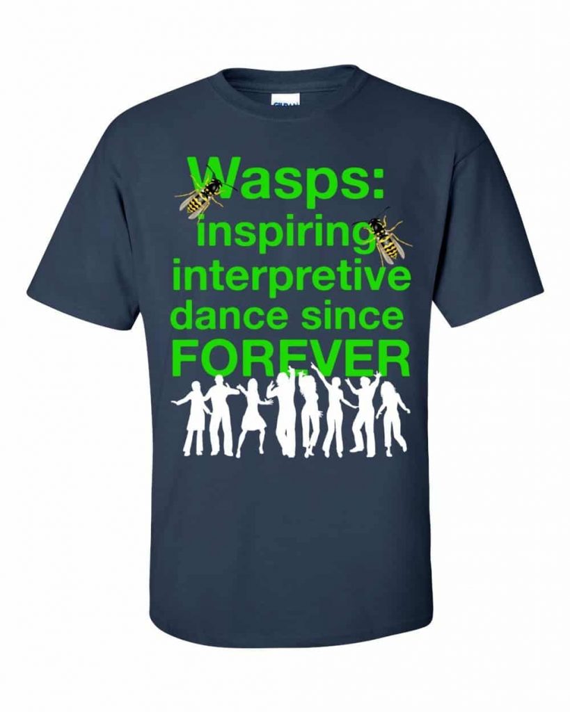 Wasps Inspire Interpretive Dance T-Shirt (navy)