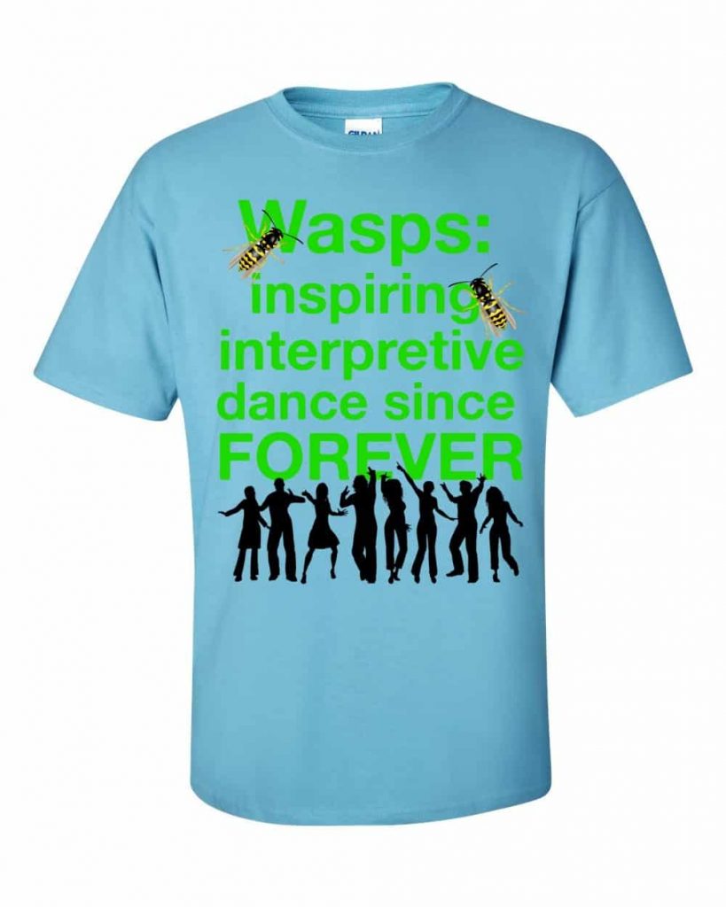 Wasps Inspire Interpretive Dance T-Shirt (sky)