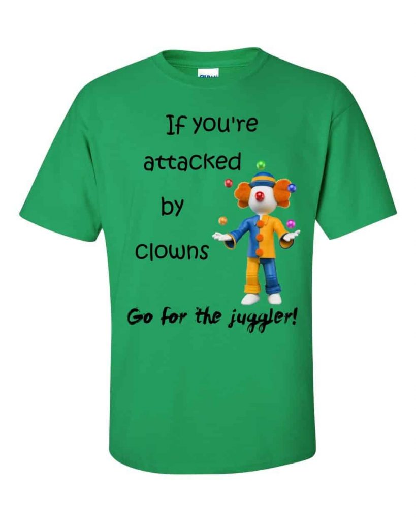 Go for the Juggler T-Shirt (shamrock)