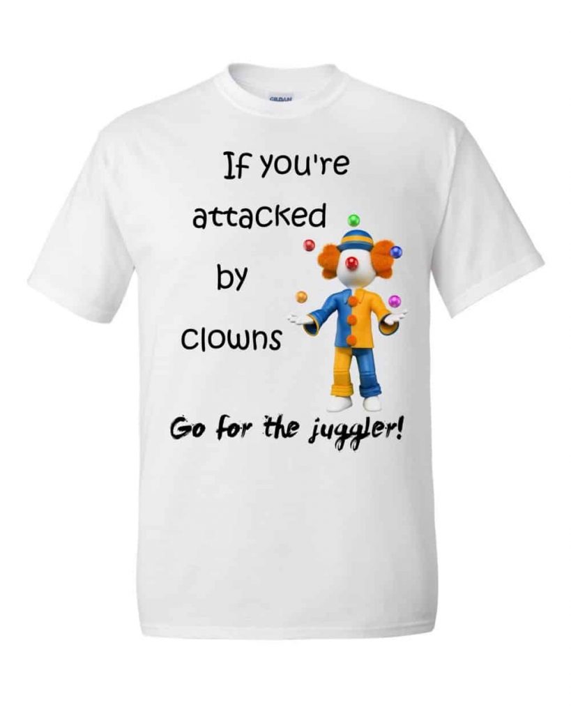 Go for the Juggler T-Shirt (white)