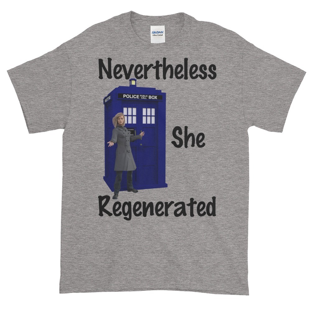 shirt mockup unisex t Regenerated She Shopateria Nevertheless T (Unisex)   Dobrador Shirt