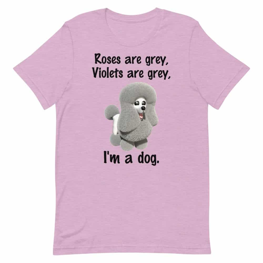 Roses are Grey T-Shirt (orchid)