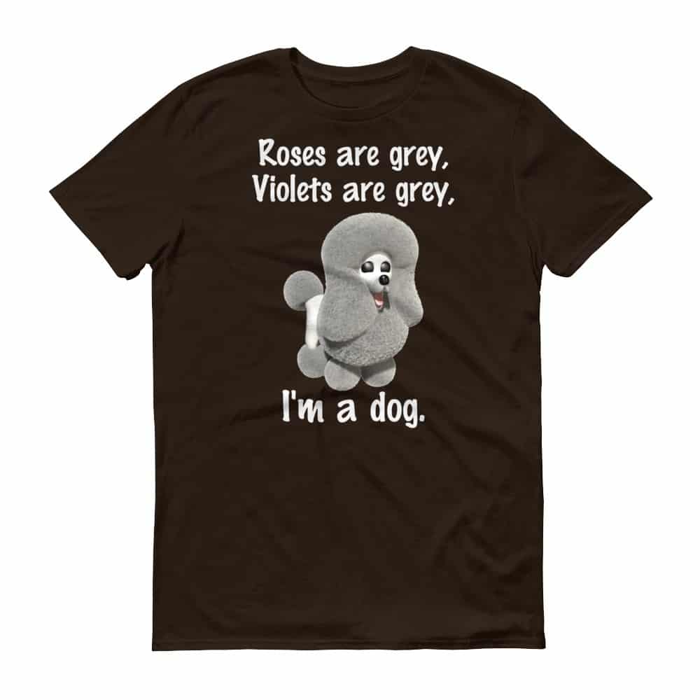 Roses are Grey T-Shirt (chocolate)