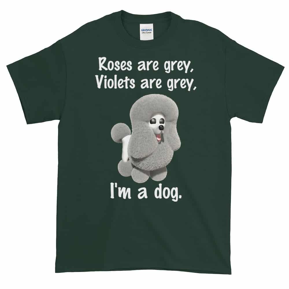 Roses are Grey T-Shirt (forest)