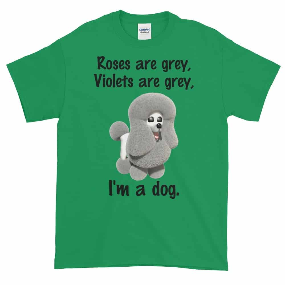 Roses are Grey T-Shirt (shamrock)