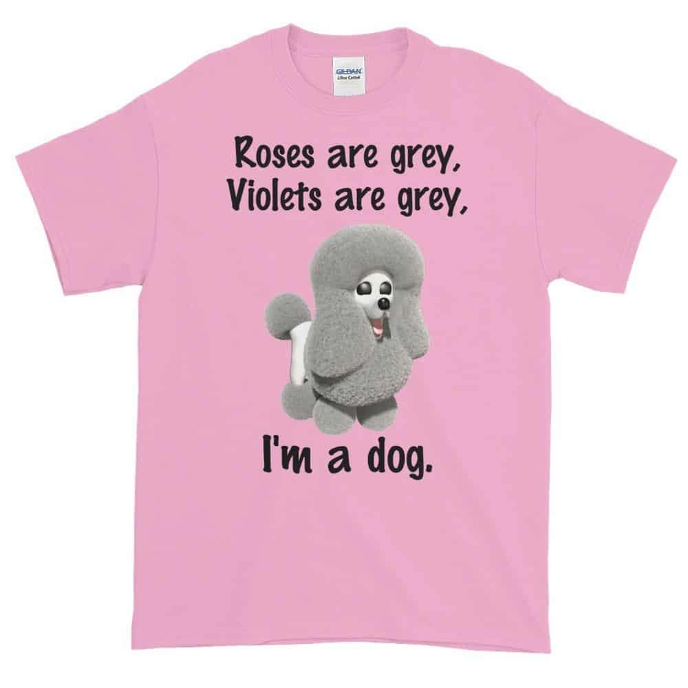 Roses are Grey T-Shirt (pink)
