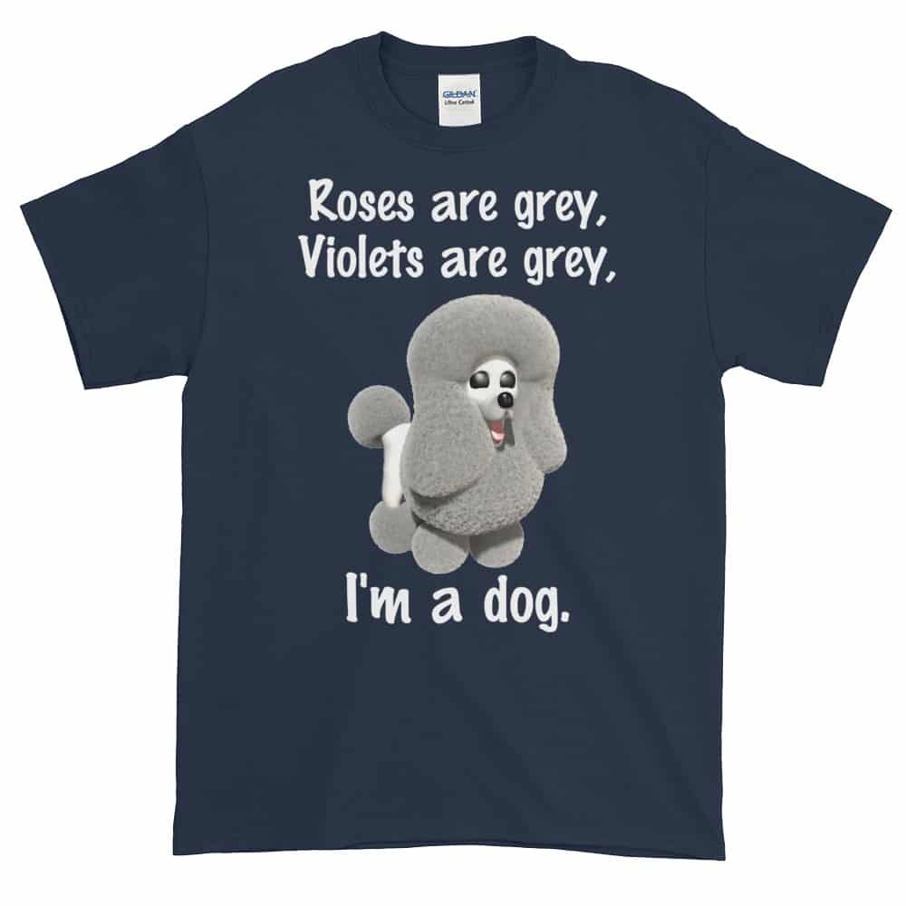 Roses are Grey T-Shirt (navy)