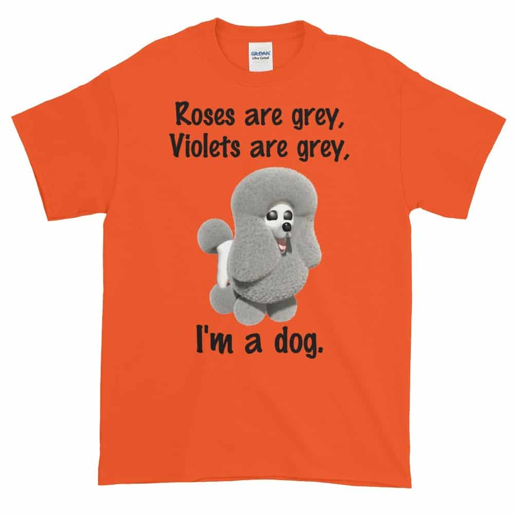 Roses are Grey T-Shirt (orange)