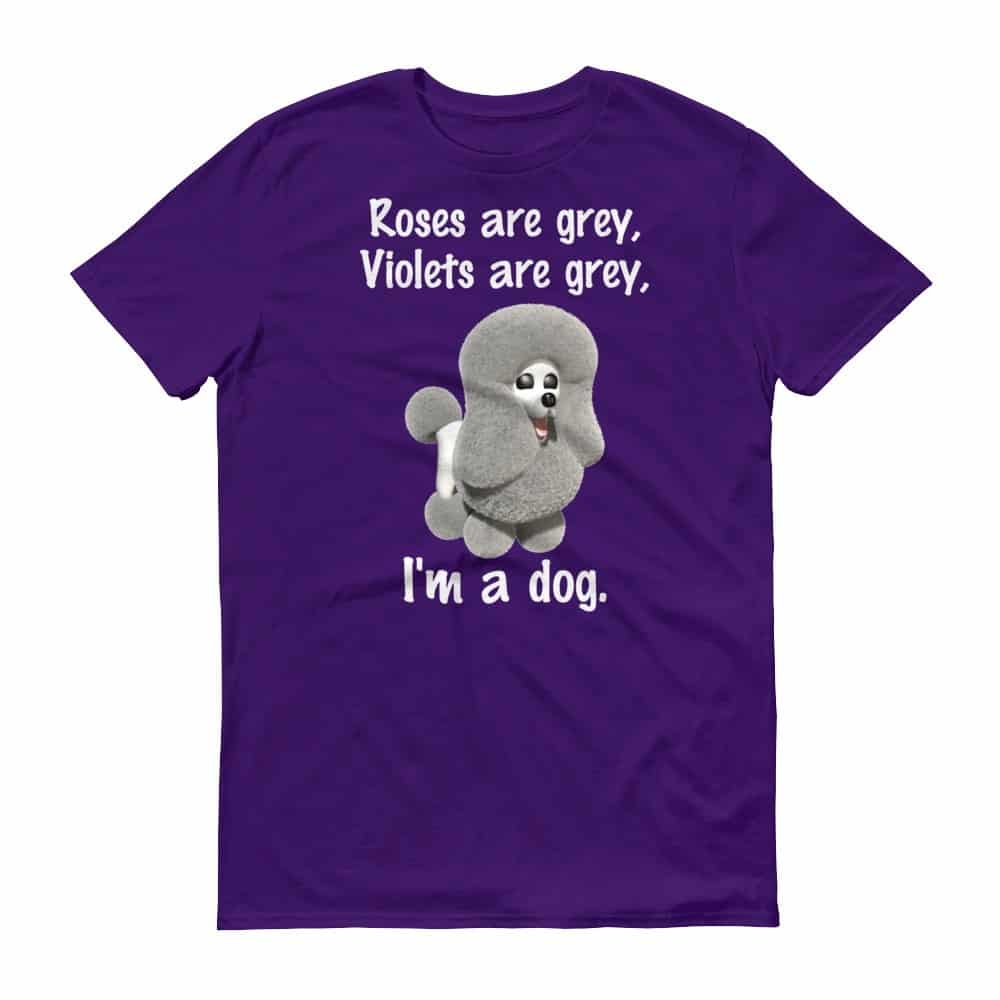 Roses are Grey T-Shirt (purple)