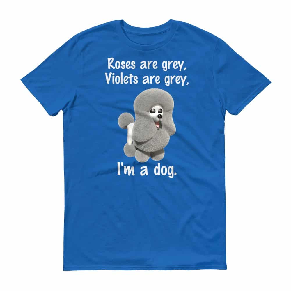 Roses are Grey T-Shirt (royal)