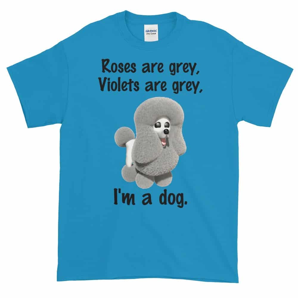 Roses are Grey T-Shirt (sapphire)