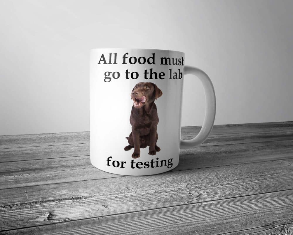 All Food Must go to the Lab for Testing Mug