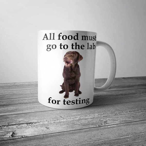 All Food Must go to the Lab for Testing Mug