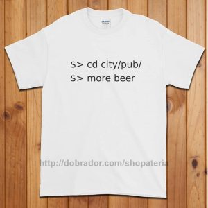 Linux Go To Pub Order Beer T-Shirt (Unisex)