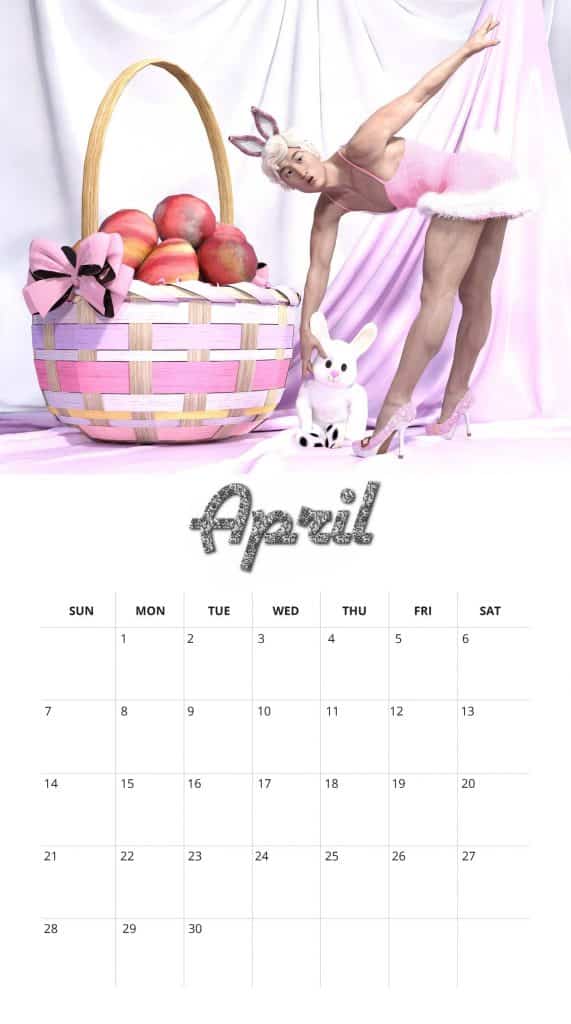 2019 Beefcake Pinup Calendar - April