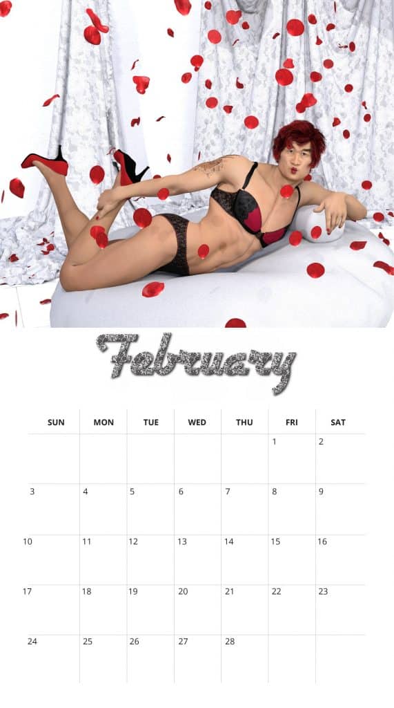 2019 Beefcake Pinup Calendar - February