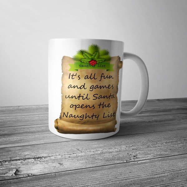 Santa's Naughty List Mug