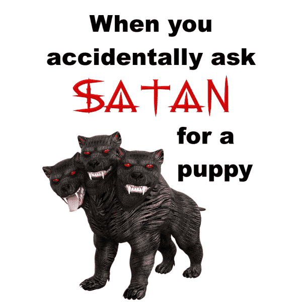 When You Accidentally Ask Satan for a Puppy