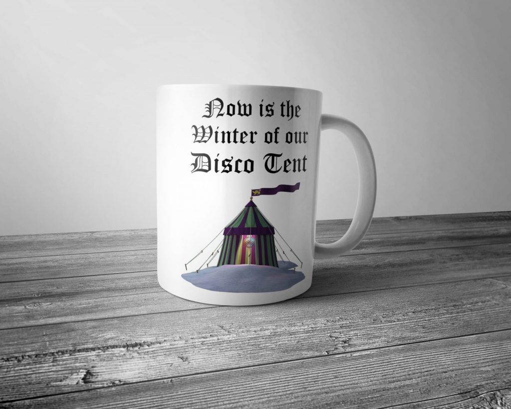 Winter of Our Disco Tent Mug