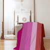 Lipstick Lesbian Pride Flag Fleece Throw Blanket