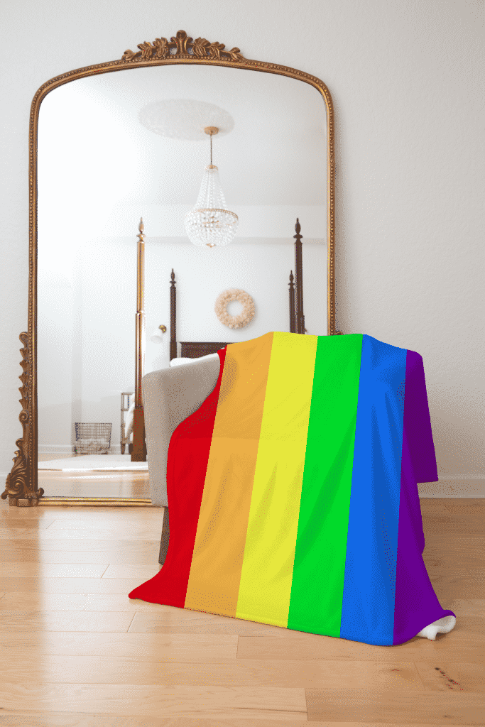 LGBTQ Pride Flag Fleece Blanket
