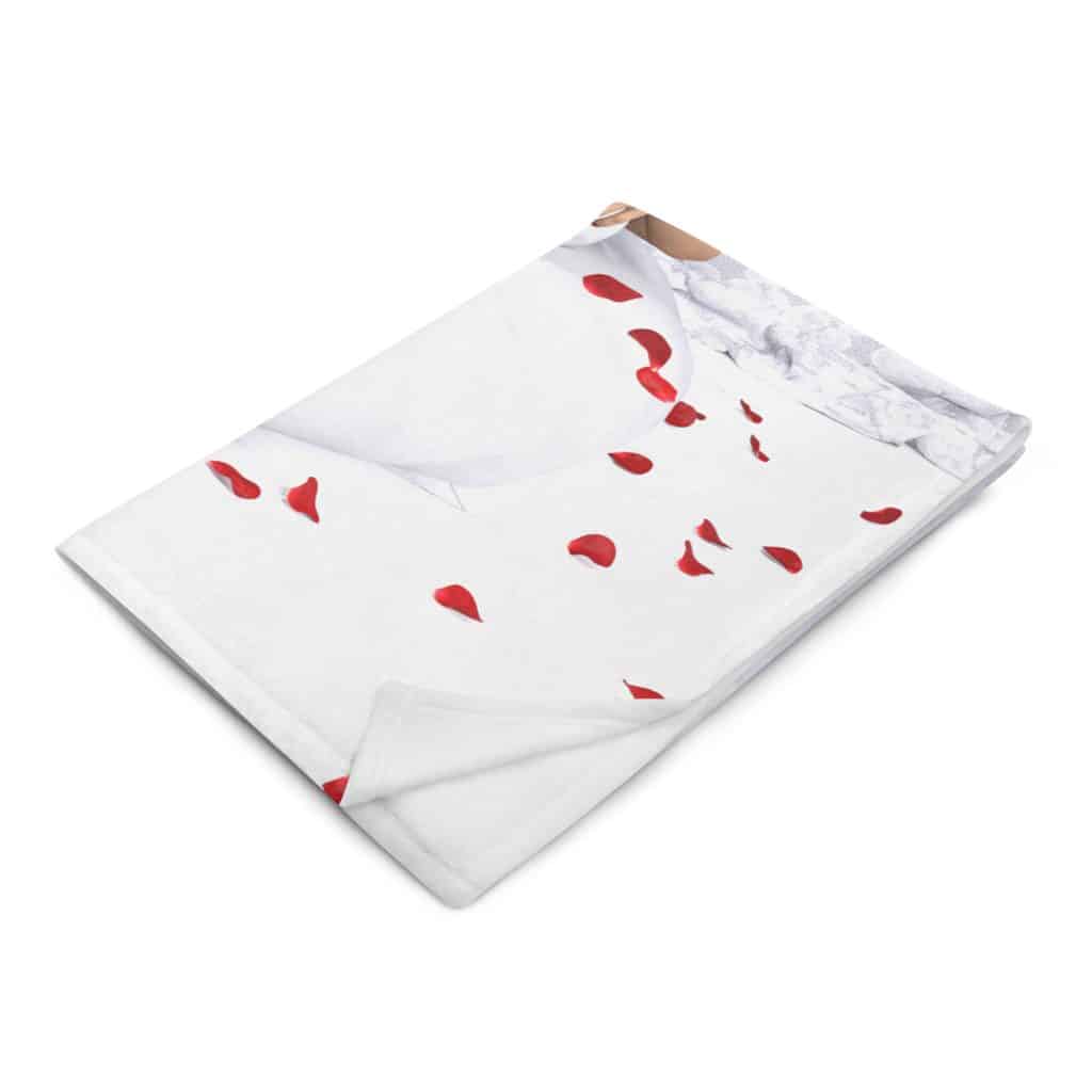 Be My Valentine Beefcake Pinup Fleece Throw Blanket