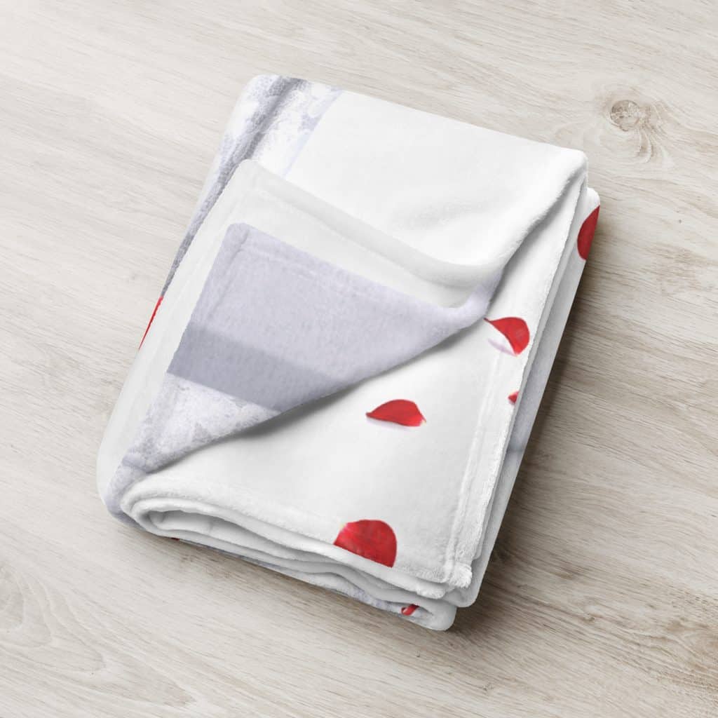 Be My Valentine Beefcake Pinup Fleece Throw Blanket