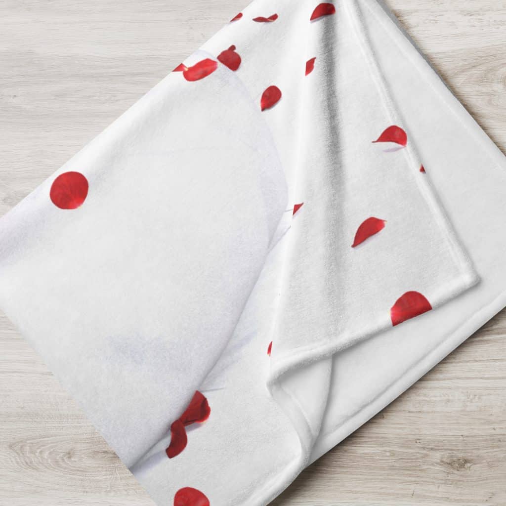 Be My Valentine Beefcake Pinup Fleece Throw Blanket