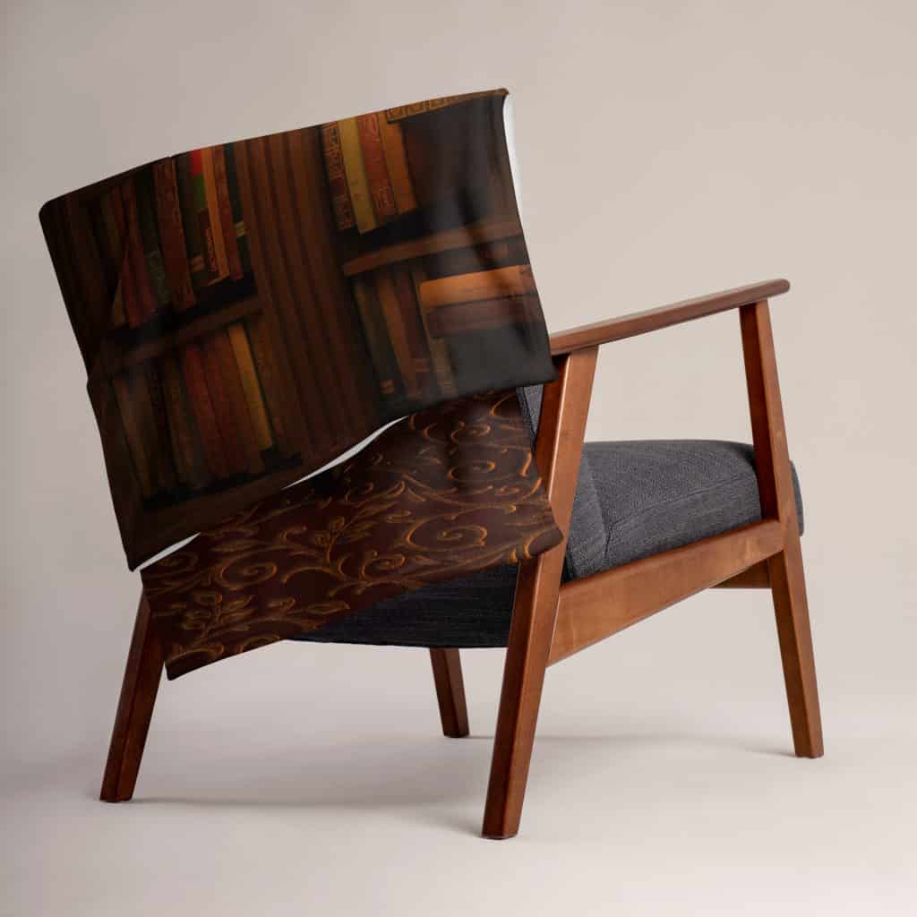 Book Lover's Happy Place Fleece Throw Blanket