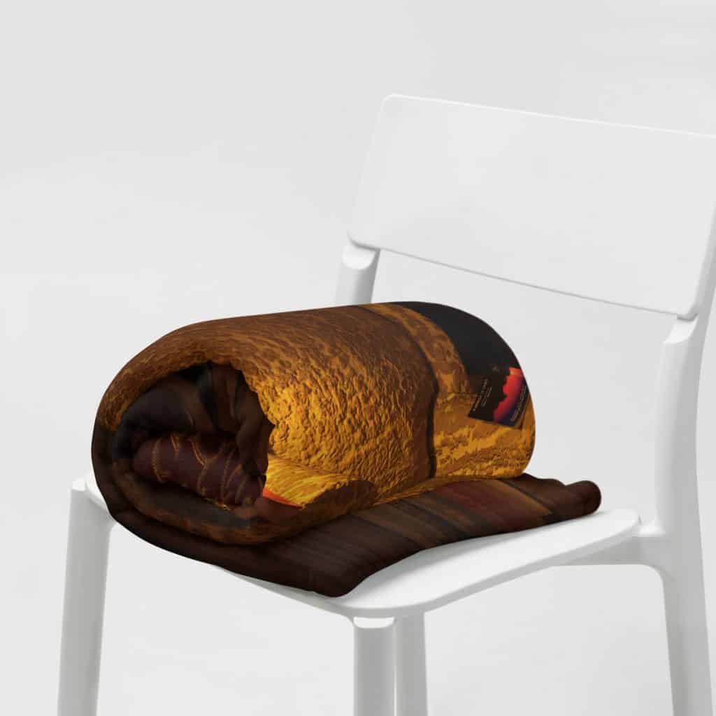 Book Lover's Happy Place Fleece Throw Blanket