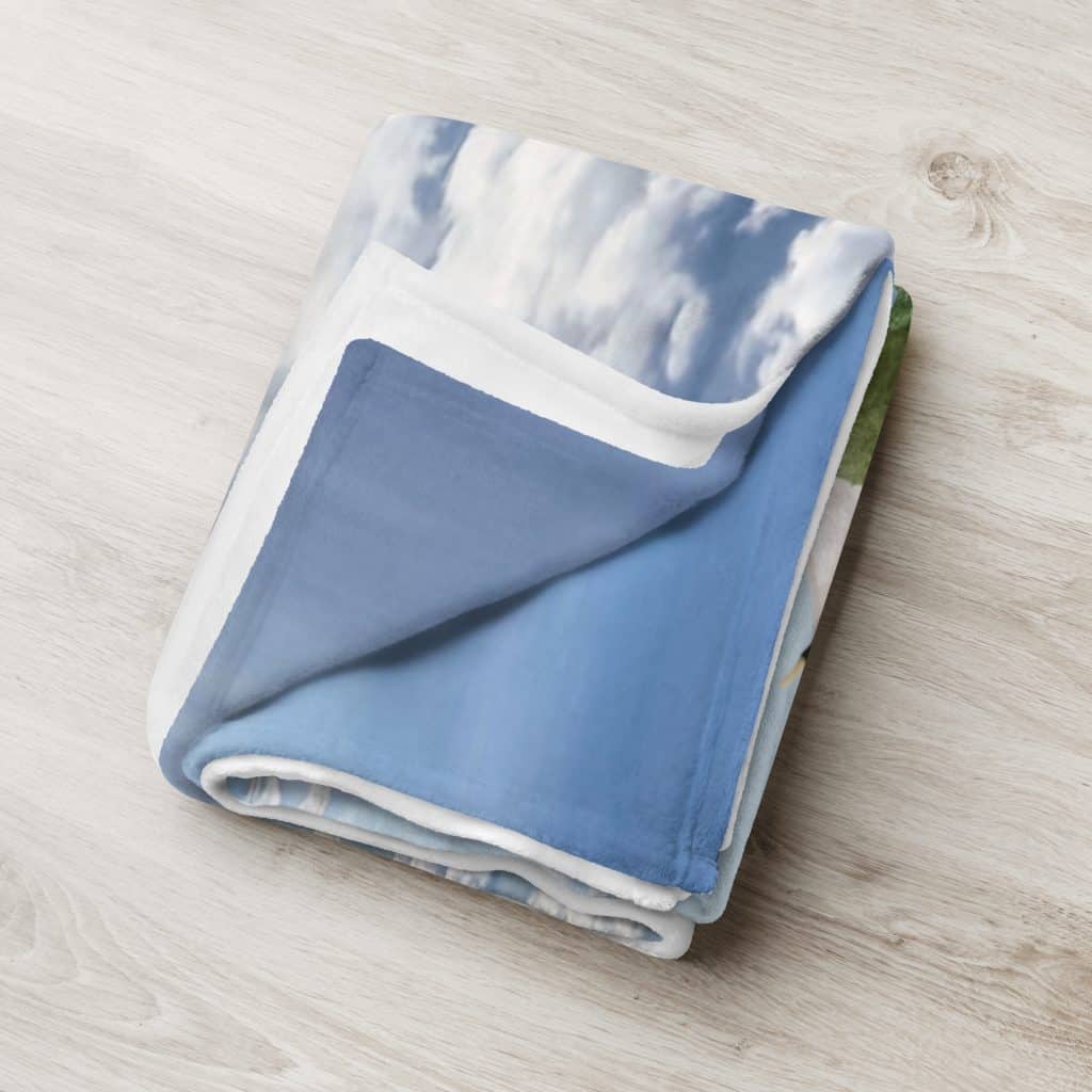 Dragon Lovers Above the Clouds Fleece Throw Blanket