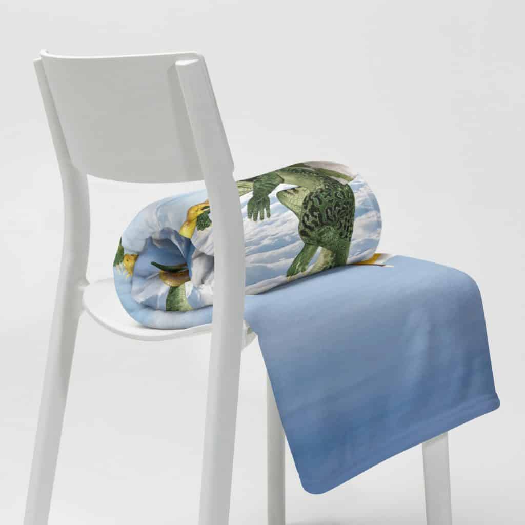 Dragon Lovers Above the Clouds Fleece Throw Blanket