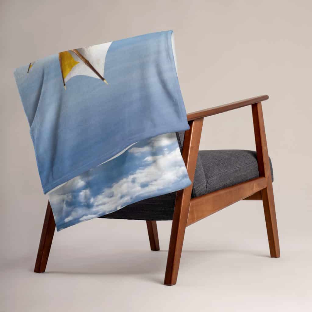 Dragon Lovers Above the Clouds Fleece Throw Blanket