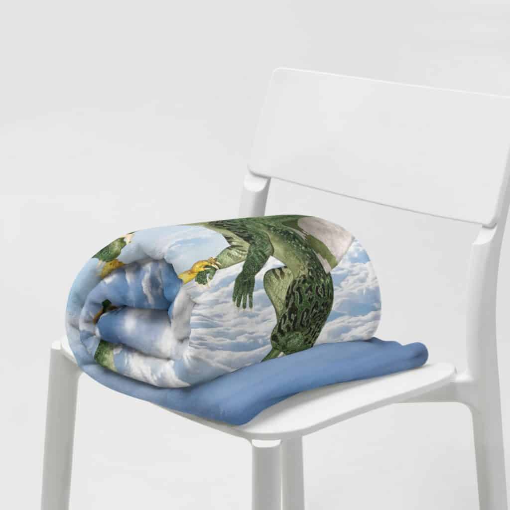 Dragon Lovers Above the Clouds Fleece Throw Blanket