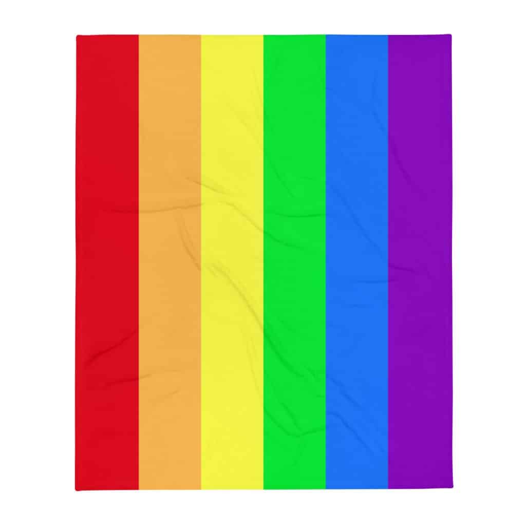 LGBTQ Pride Flag Fleece Blanket
