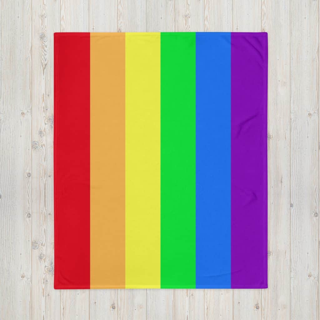 LGBTQ Pride Flag Fleece Blanket