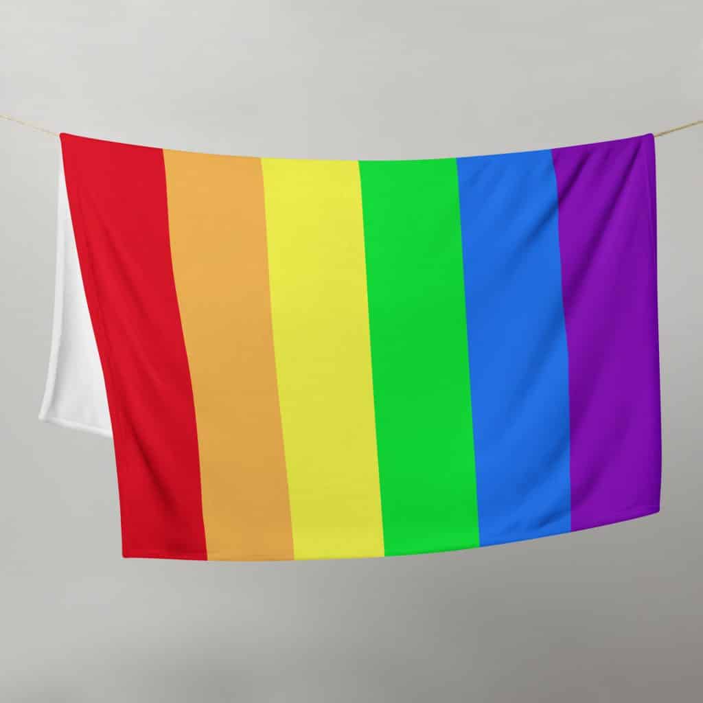 LGBTQ Pride Flag Fleece Blanket