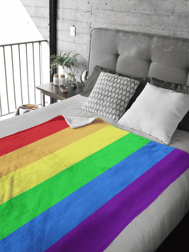 LGBTQ Pride Flag Fleece Blanket