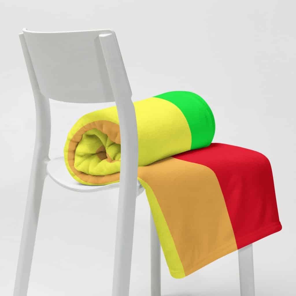 Diviersity and Inclusion Philadelphia Pride Flag Fleece Blanket