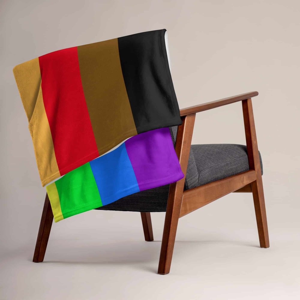 Diviersity and Inclusion Philadelphia Pride Flag Fleece Blanket