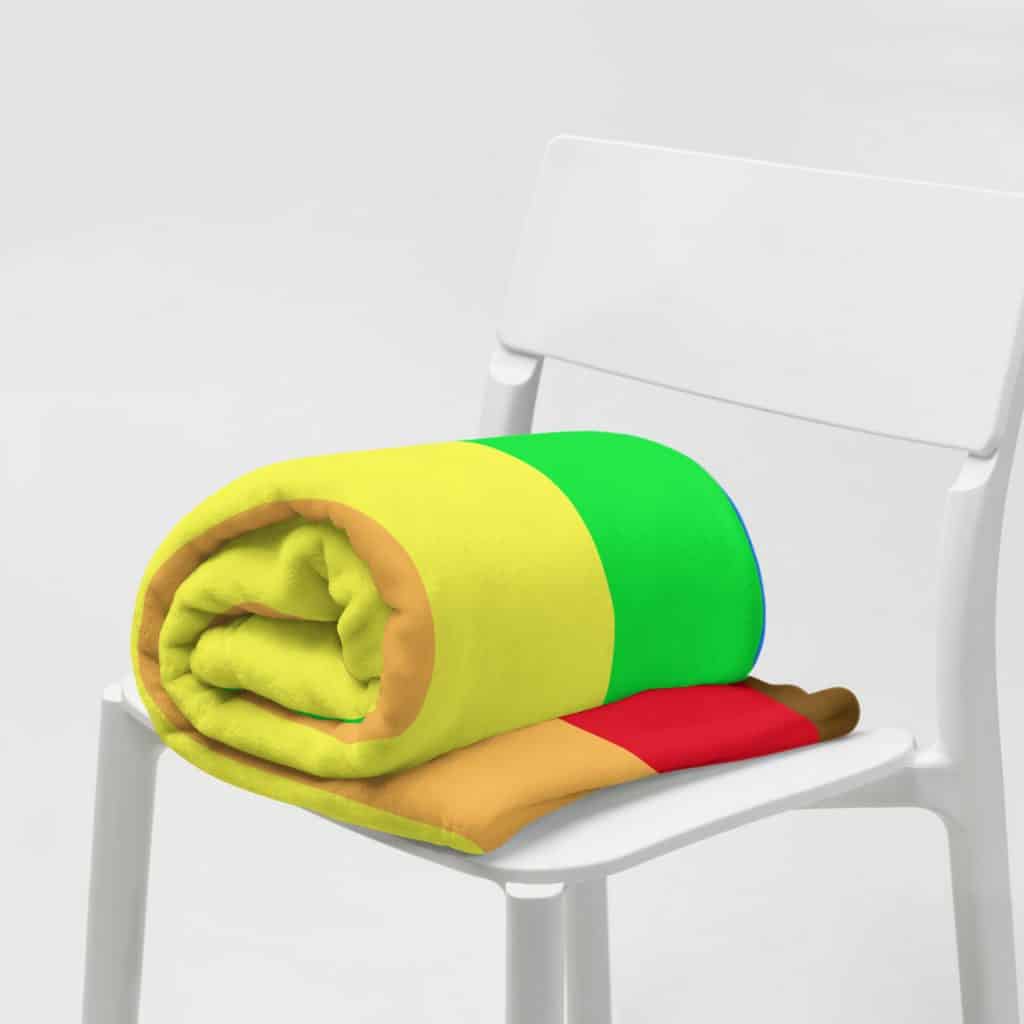 Diviersity and Inclusion Philadelphia Pride Flag Fleece Blanket