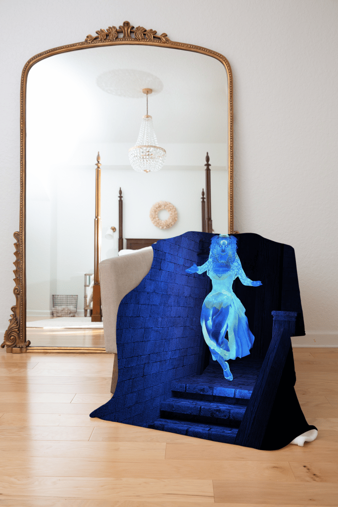 Ghost Bride Fleece Throw Blanket