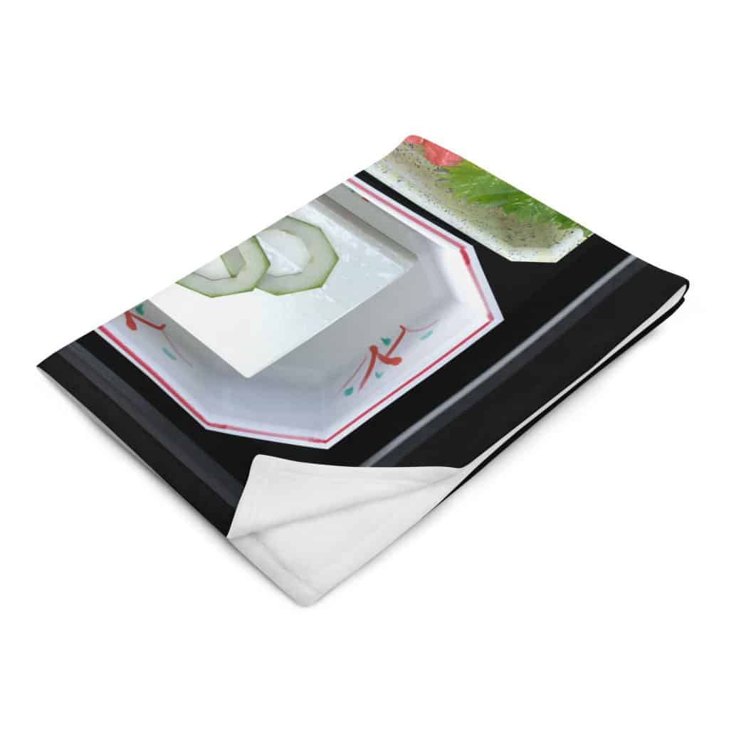Bento Box Fleece Throw Blanket